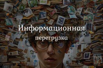 Человек перегружен информацией от социальных сетей и новостных уведомлений