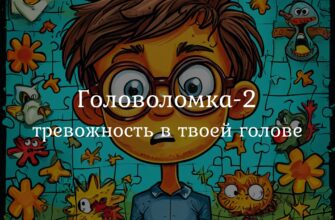 Графическое изображение эмоций из мультфильма «Головоломка 2», представляющих борьбу с тревожностью и управление эмоциями.
