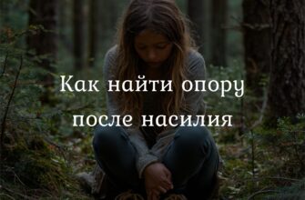 Одинокая девушка в лесу